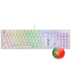 Tastatur Mars Gaming MK422 Weiß Qwerty Portugiesisch