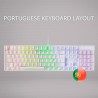 Tastatur Mars Gaming MK422 Weiß Qwerty Portugiesisch