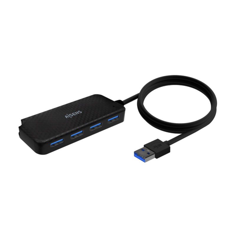 Hub USB Aisens A106-0714 Schwarz (1 Stück)