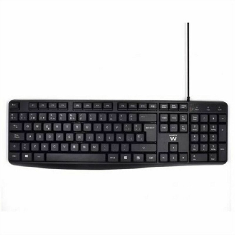 Tastatur Ewent EW3001 Schwarz Qwerty Spanisch QWERTY