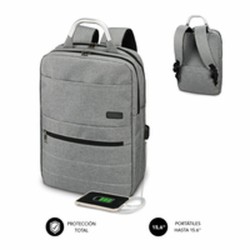 Laptop- und Tablet-Rucksack mit USB-Anschluss Subblim MOCHILA ELITE AIRPADDING 15.6'' GREY