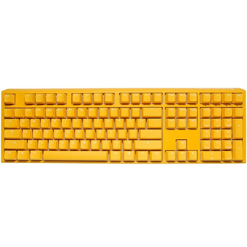 Drahtlose Tastatur Ducky DKON2108ST-RUSPDYDYYYC1 Gelb Schwarzweiß QWERTY