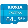 Mikro SD Speicherkarte mit Adapter Kioxia Exceria 64 GB UHS-I Klasse 10 Blau