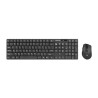 Tastatur mit Maus Natec Stingray Schwarz QWERTY Qwerty US