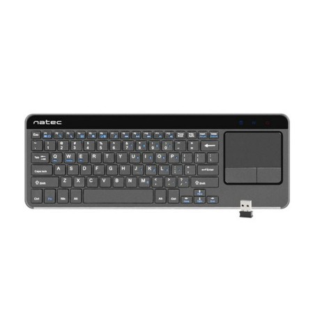 Tastatur Natec NKL-0968 Schwarz Grau Schwarz/Silberfarben Englisch EEUU QWERTY