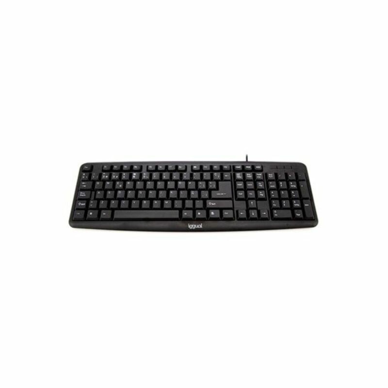 Tastatur iggual CK-BASIC-105T QWERTY USB Schwarz Spanisch Affe (1 Stücke)