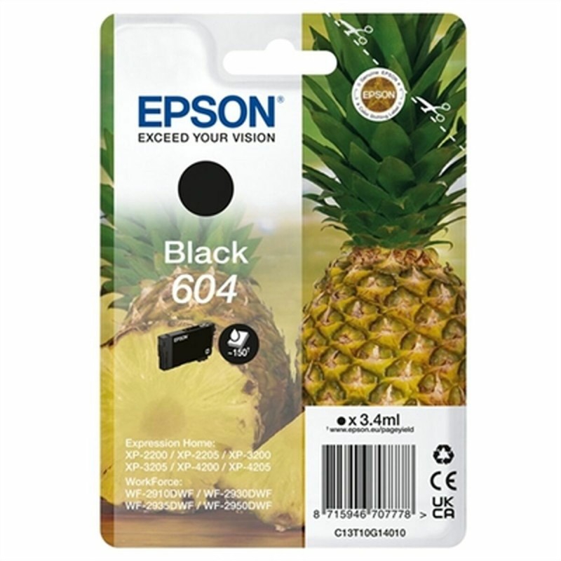 Original Tintenpatrone Epson 604 Schwarz