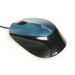 Mouse iggual COM-ERGONOMIC-R 800 dpi Blau Schwarz/Blau