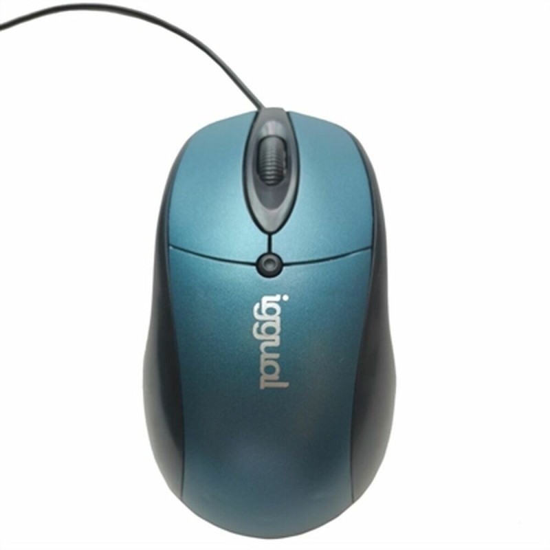 Mouse iggual COM-ERGONOMIC-XL 800 dpi Blau Schwarz/Blau