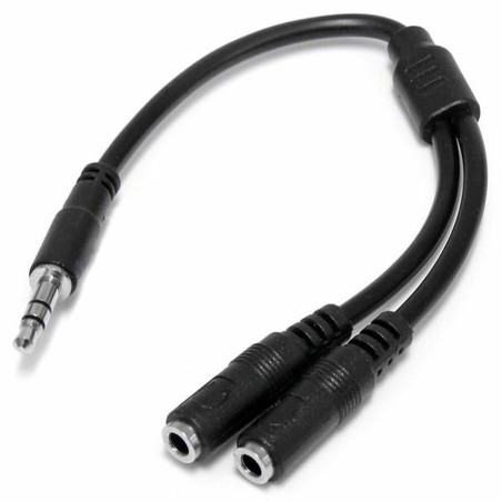 Audioadapter Jack Startech MUY1MFFS Schwarz 0,2 m