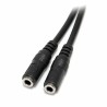 Audioadapter Jack Startech MUY1MFFS Schwarz 0,2 m