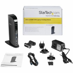 Hub USB Startech USB3SDOCKHD Schwarz 20 W