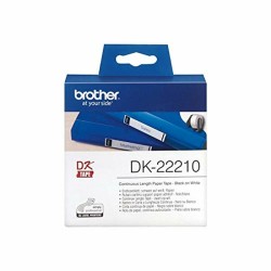 Endlospapier für Drucker Brother DK22210 29 x 30,48 mm Weiß 29 mm