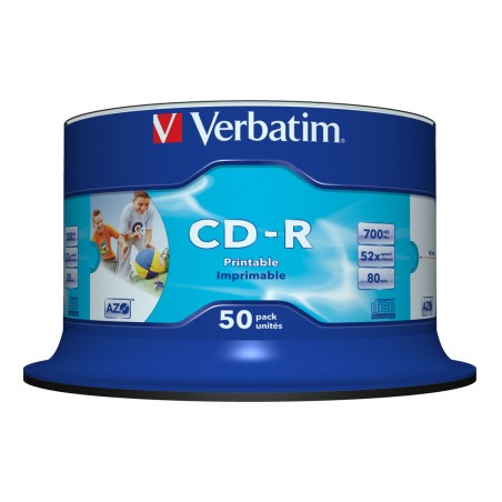 CD-R Verbatim AZO Wide Inkjet Printable 50 Stück (50 Stück)