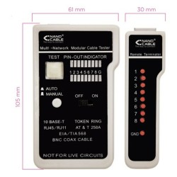 UTP starres Netzwerkkabel der Kategorie 6 RJ11/RJ12/RJ45, coaxial NANOCABLE 10.31.0303