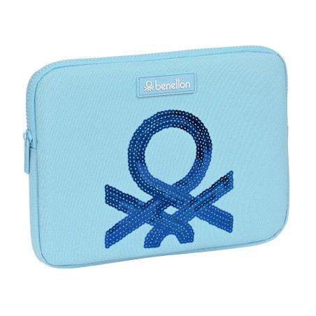 Laptop Hülle Benetton Sequins Hellblau (31 x 23 x 2 cm)