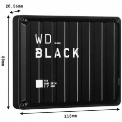 Externe Festplatte Western Digital WDBA3A0040BBK-WESN 4 TB HDD Schwarz