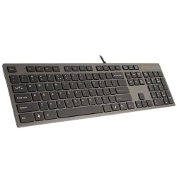 Tastatur A4 Tech KV-300H QWERTY Schwarz Grau Schwarzweiß Schwarz/Grau