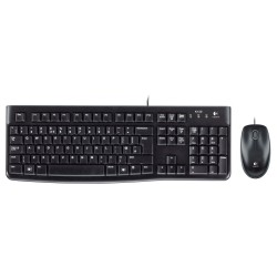 Tastatur Logitech LGT-MK120-US Schwarz Holländisch QWERTY