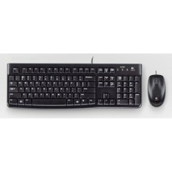 Tastatur Logitech LGT-MK120-US Schwarz Holländisch QWERTY