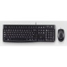 Tastatur Logitech LGT-MK120-US Schwarz Holländisch QWERTY