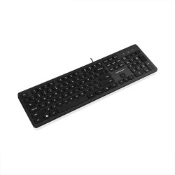 Tastatur Modecom K-MC-5200U-100 Schwarz Schwarzweiß Englisch QWERTY