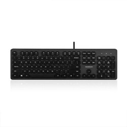 Tastatur Modecom K-MC-5200U-100 Schwarz Schwarzweiß Englisch QWERTY