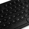 Tastatur Modecom K-MC-5200U-100 Schwarz Schwarzweiß Englisch QWERTY