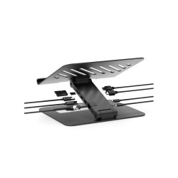 Zusammenklappbarer und verstellbarer Laptop-Ständer Port Designs 901108DOCK-EU Aluminium