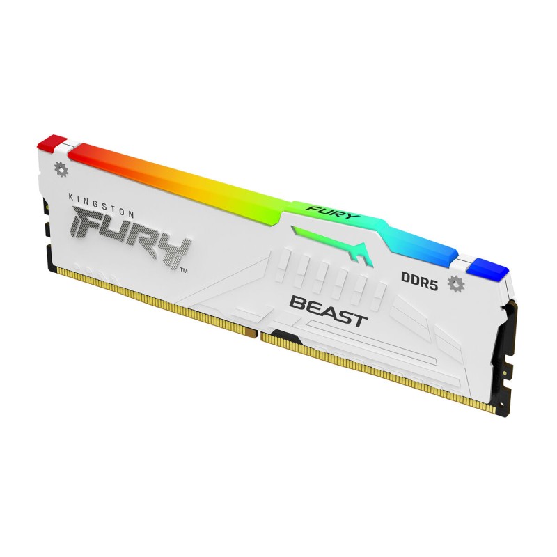 RAM Speicher Kingston FURY Beast White RGB 16 GB DDR5 cl34