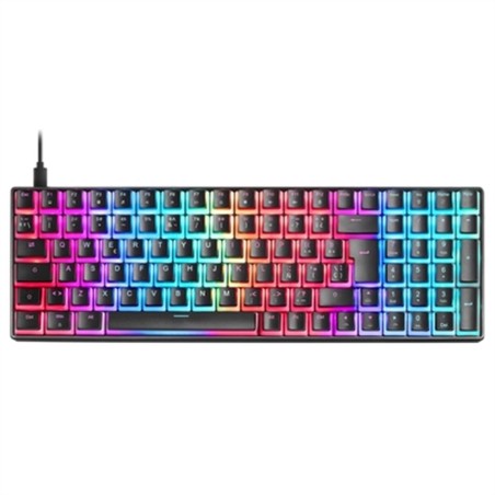 Tastatur Mars Gaming MKULTRABES Schwarz Qwerty Spanisch