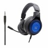 Gaming Headset mit Mikrofon Ewent PL3322 Schwarz/Blau