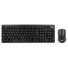 Tastatur mit Maus OQO TR002-W Schwarz Bunt Qwerty Spanisch