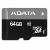 Mikro SD Speicherkarte mit Adapter Adata CLASS10 64 GB