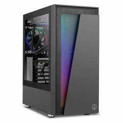 ATX Semi-Tower Gehäuse Nox 8436587971327 LED RGB Schwarz Bunt