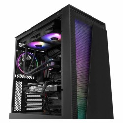 ATX Semi-Tower Gehäuse Nox 8436587971327 LED RGB Schwarz Bunt