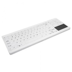 Waschbare desinfizierbare Tastatur Active Key AK-C7412 Weiß