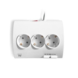 Steckerleiste mit 5 Steckdosen und Schalter Ewent EW3935 1,5 m 2 x USB 2,1 A 2500W Bluetooth (1,5 m)