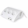 Steckerleiste mit 5 Steckdosen und Schalter Ewent EW3935 1,5 m 2 x USB 2,1 A 2500W Bluetooth (1,5 m)