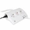 Steckerleiste mit 5 Steckdosen und Schalter Ewent EW3935 1,5 m 2 x USB 2,1 A 2500W Bluetooth (1,5 m)