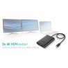 DisplayPort-zu-HDMI-Adapter i-Tec C31DUAL4KHDMI Schwarz 4K Ultra HD