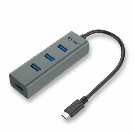 Hub USB i-Tec C31HUBMETAL403 USB x 4 Grau