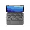 Bluetooth-Tastatur für Tablet Logitech Schwarz Grau Deutsch QWERTZ