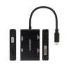 Hub USB-C NANOCABLE 10.16.4307 Schwarz (1 Stück)
