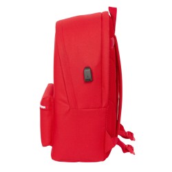 Laptop- und Tablet-Rucksack mit USB-Anschluss Sevilla Fútbol Club Rot 31 x 44 x 18 cm