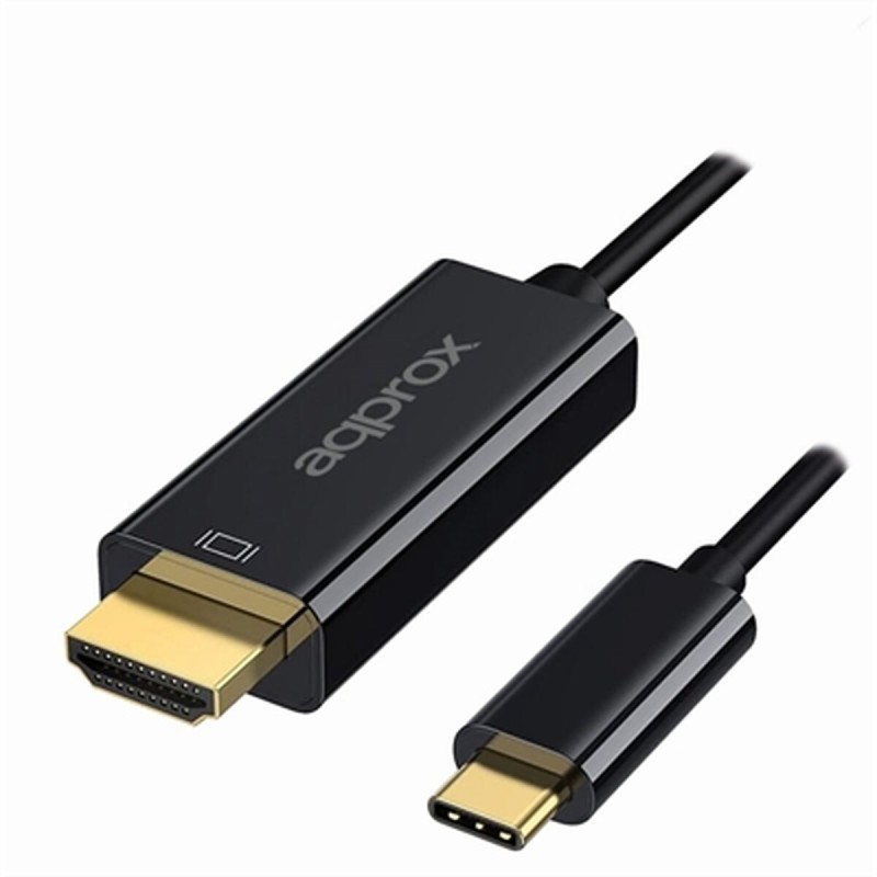 USB C zu HDMI-Kabel approx! APPC52 Schwarz Ultra HD 4K