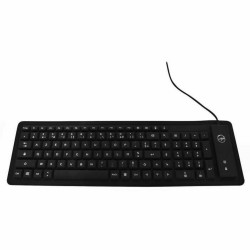Tastatur Mobility Lab ML300559 AZERTY Einklappbar Schwarz