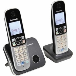 Kabelloses Telefon Panasonic KX-TG6812FRB Grau Schwarz/Silberfarben