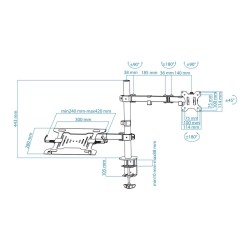 TV Halterung TooQ 13"-32" Schwarz