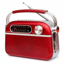 Tragbares Bluetooth-Radio Kooltech Rot Vintage